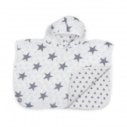 kapucnis ponchó - Little Star Antracite Little Star Antracite kapucnis ponchó - Little Star Antracite Little Star Antracite